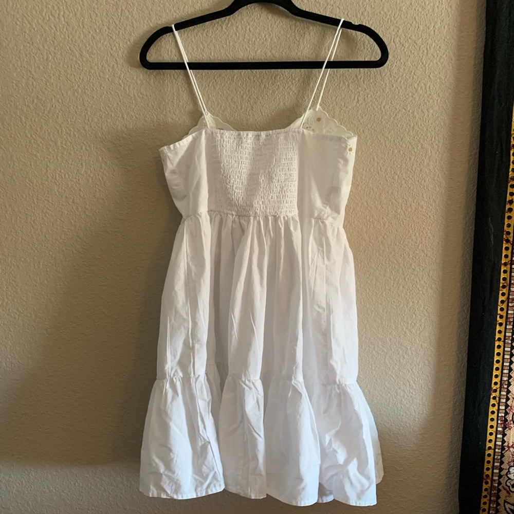 Zara white embroidered poplin dress - Picture 4 of 4